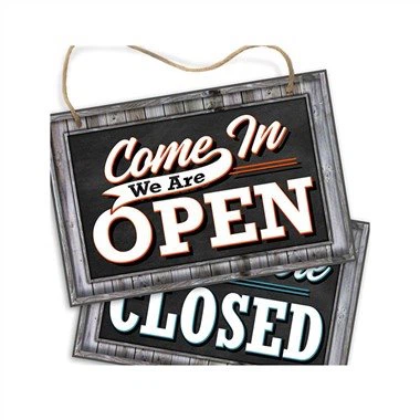 両面オープン クローズド PVC サイン