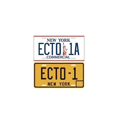 エンボスメタルナンバープレート