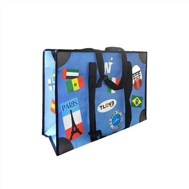 ジッパー付き折りたたみ再利用可能な収納バッグ