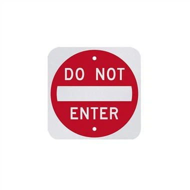 進入禁止のアルミ サイン